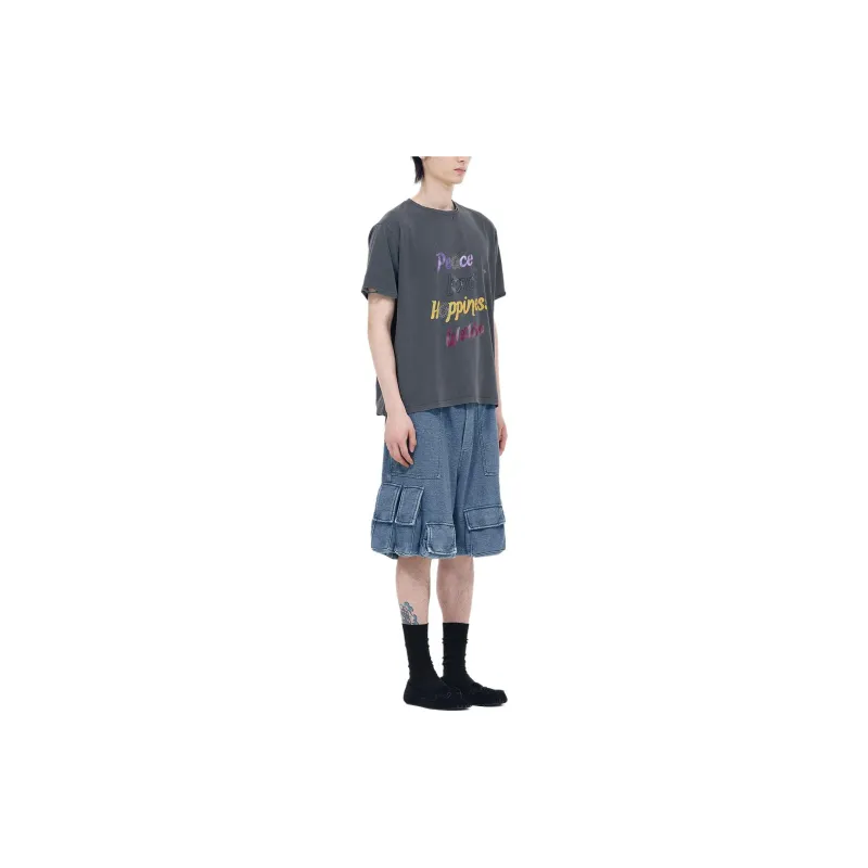 WE11DONE Slogan print Cottton T shirt-4