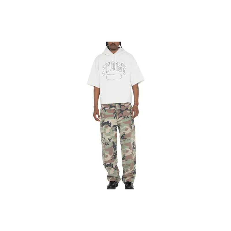 Stussy Short Sleeve Boxy Cropped Hoodie-6