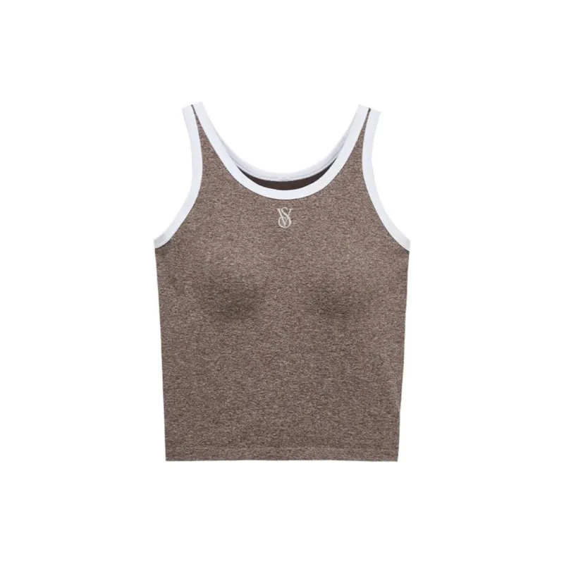 Victoria's Secret Tank Top Women's Coffee Brown-0
