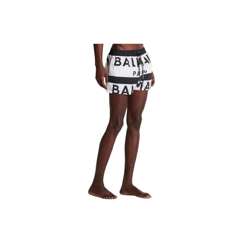 BALMAIN Swimming Shorts Men White-3