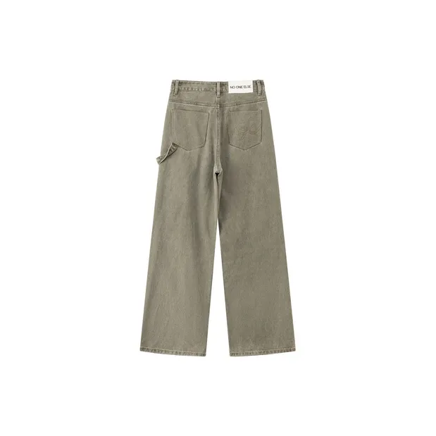 NO ONE ELSE Jeans Unisex Mustard Green-1