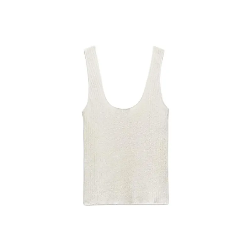 ZARA Tank Tops Women's White-1