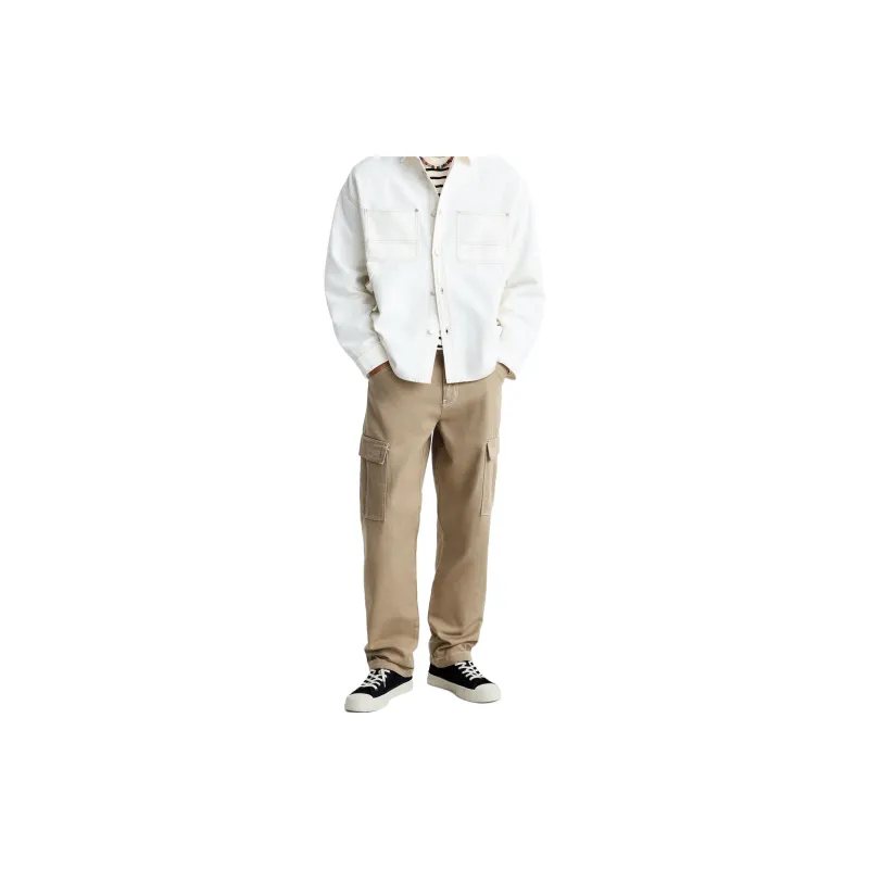 ZARA Cargo Pants Men Brown-3