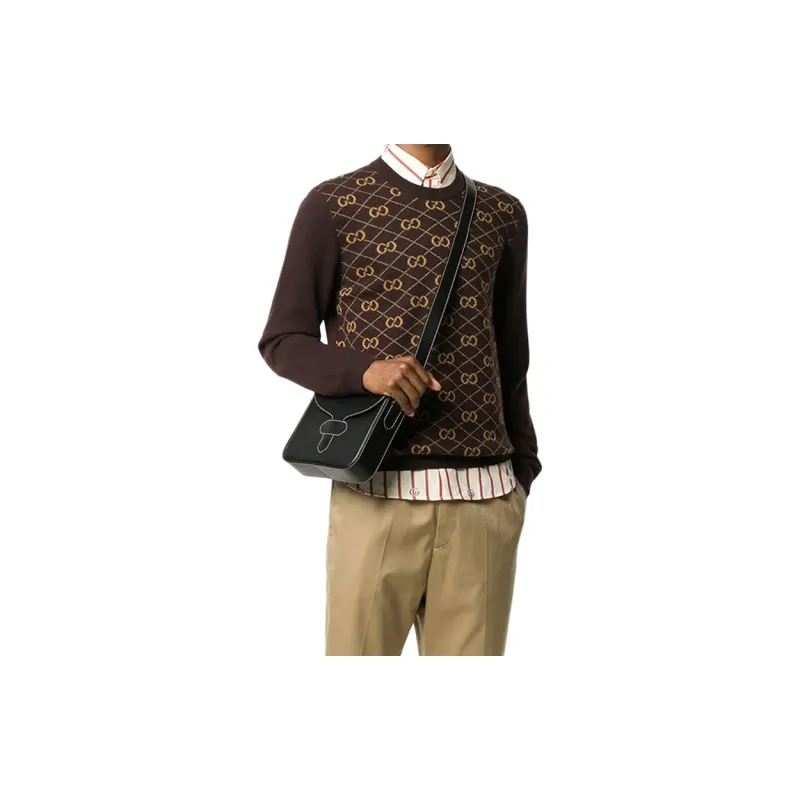 GUCCI Sweaters Men Dark Brown-2