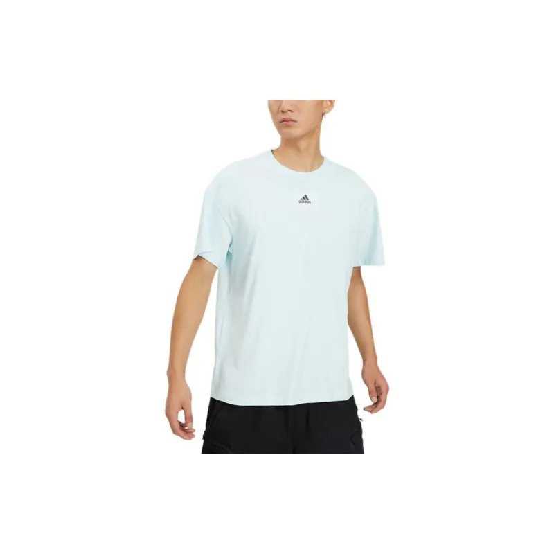 Adidas T Shirts Men Sky Blue-3