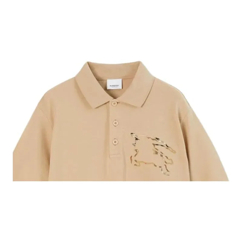 Burberry Logo Printed Short Sleeved Polo Shirt-2