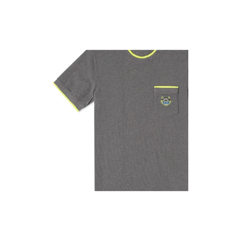 KENZO Classic Tiger Head T Shirts Men Gray-4