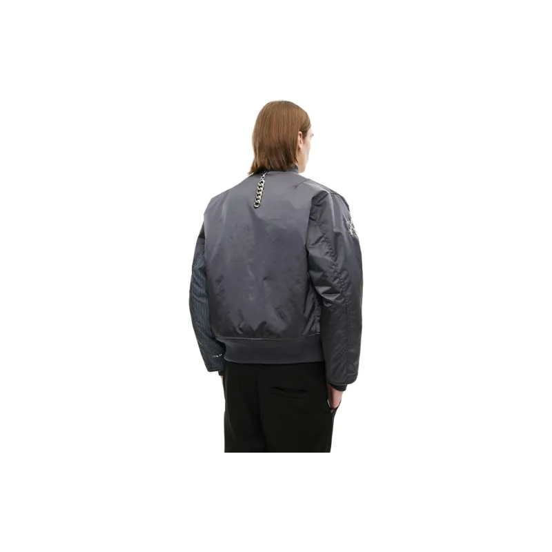 Unawares. Puffer Jacket Unisex Gunmetal Gray-4