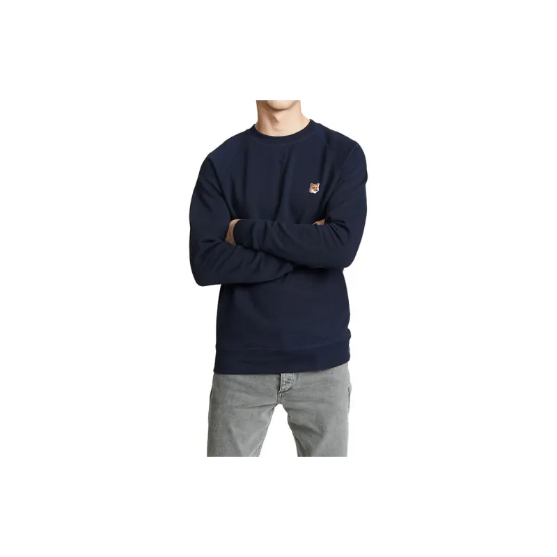 Maison Kitsune Sweatshirts Men Dark Blue-2