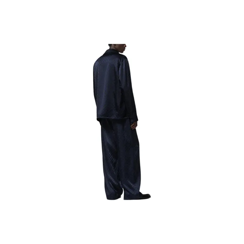 Lv Long Sleeved Silk Blend Evening Overshirt-2