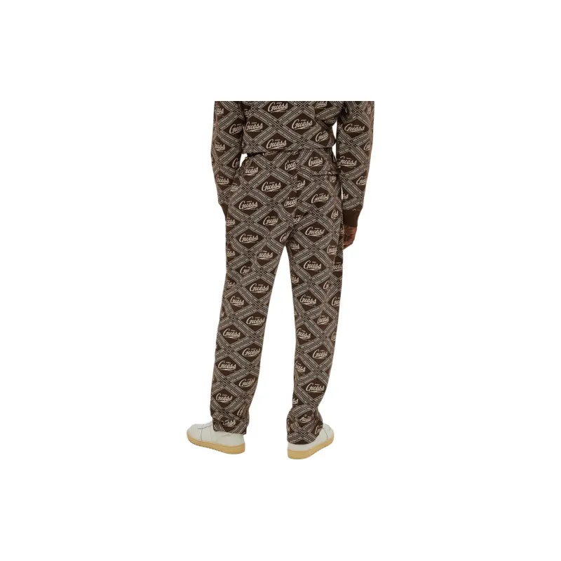 GUESS Originals Printed Sweatpants Casual Pants Men's Umber-3