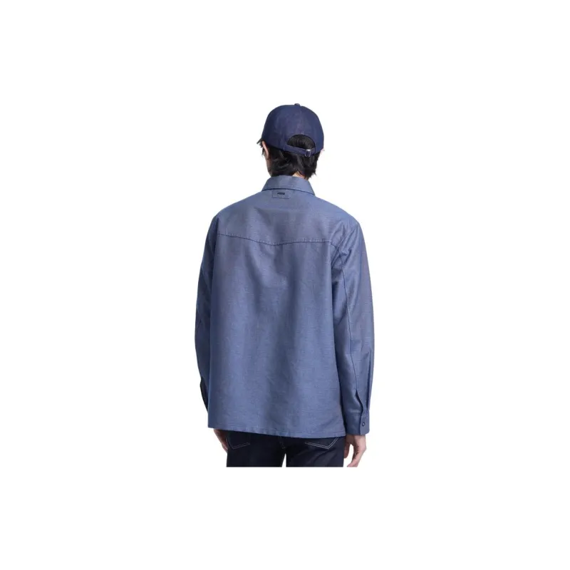 K BOXING Shirt Men's Military Academy Blue-1