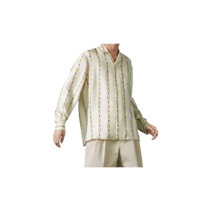 GUCCI Shirts Men Beige Yellow-1