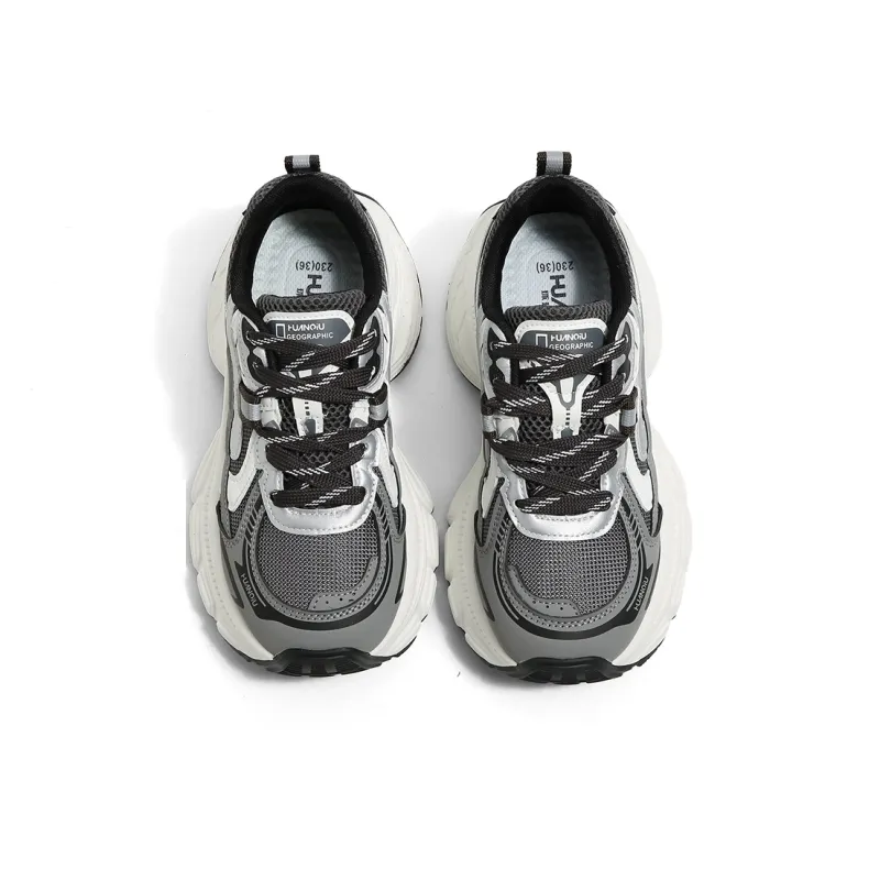 HUANQIU Durable Breathable Low-Top Chunky Sneakers Women's-3