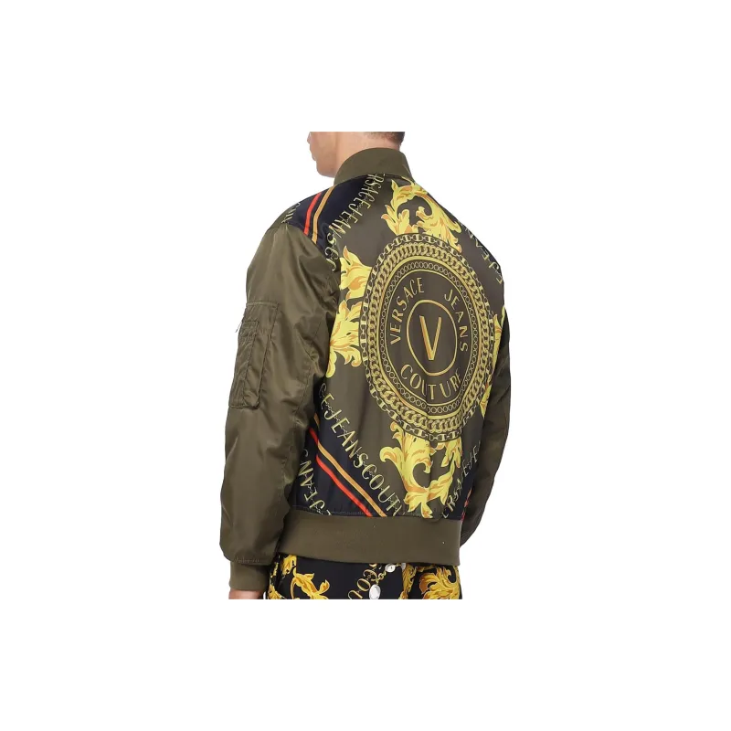 VERSACE JEANS COUTURE Logo print Zip fastening Bomber Jacket-1