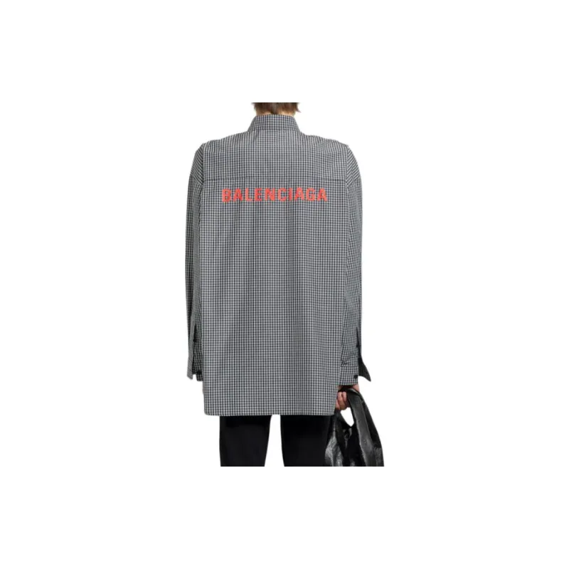 Balenciaga Checked Oversized Shirt-3