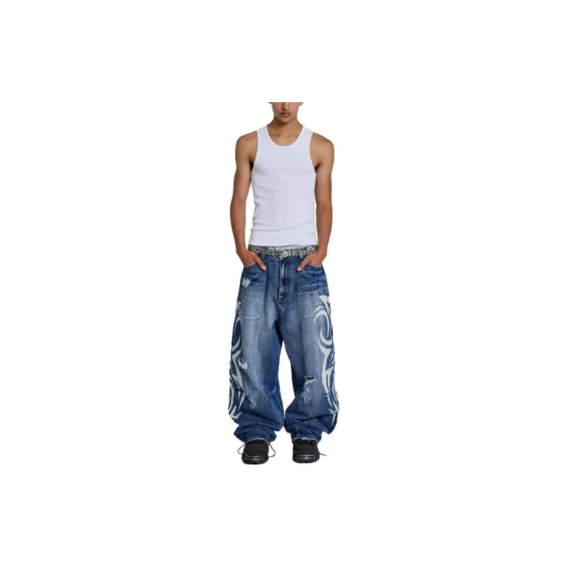 Jaded London Jeans Unisex Blue-1