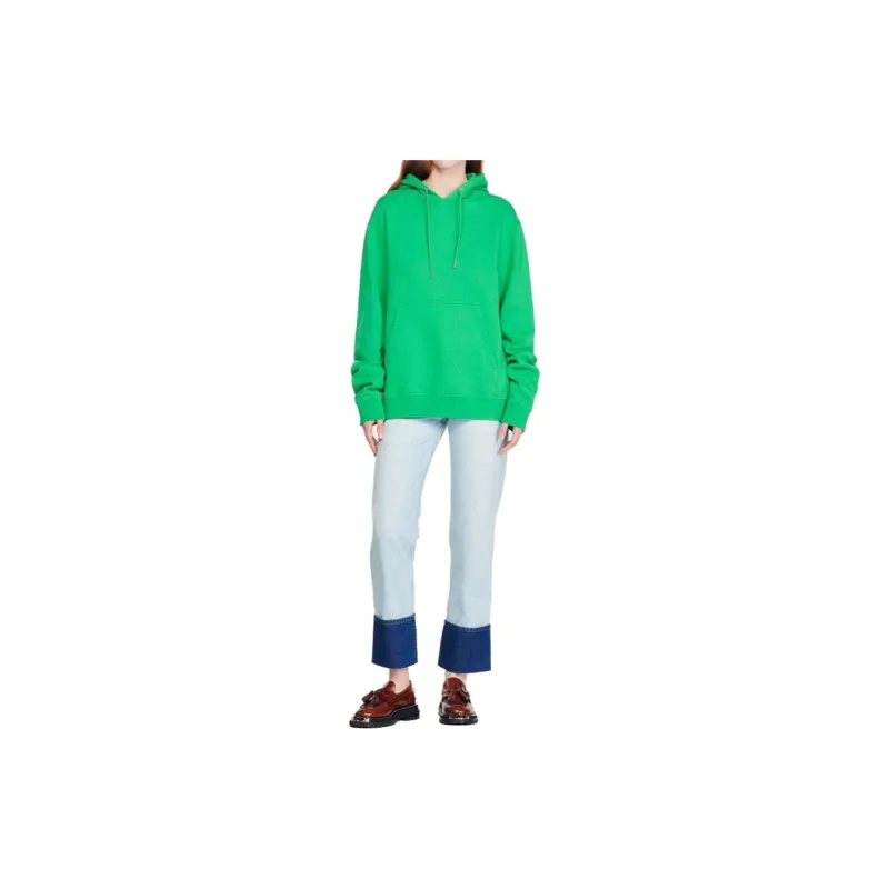 Sandro Logo print Organic Cotton Hoodie-2