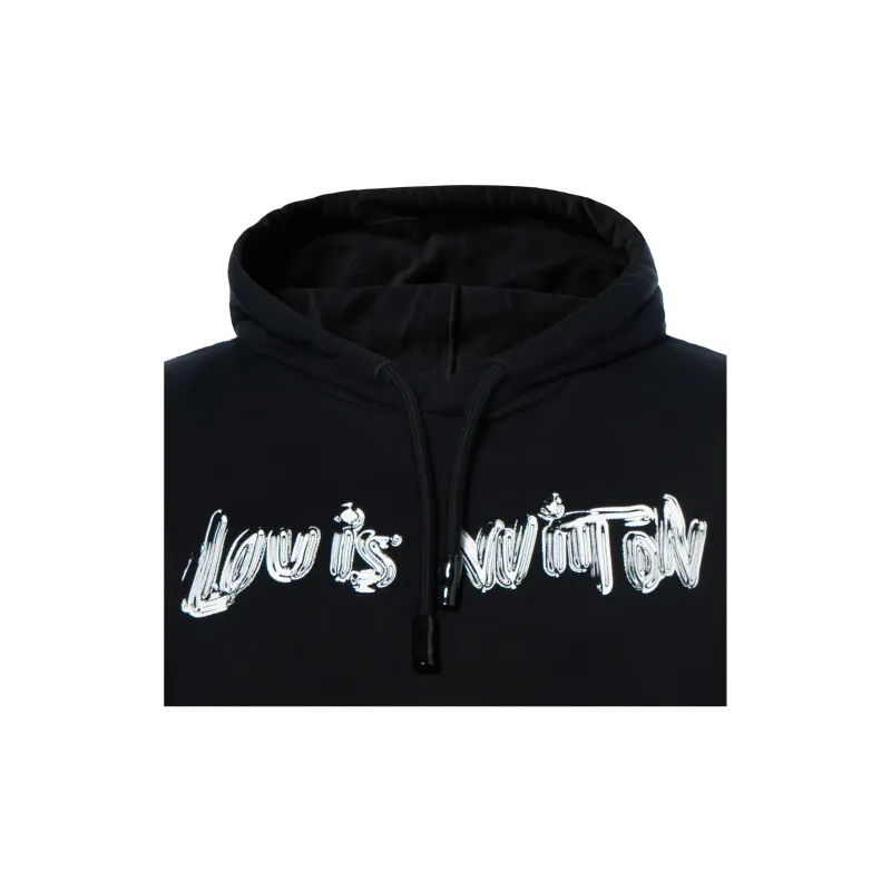 LOUIS VUITTON Sweatshirt Men's Black-4