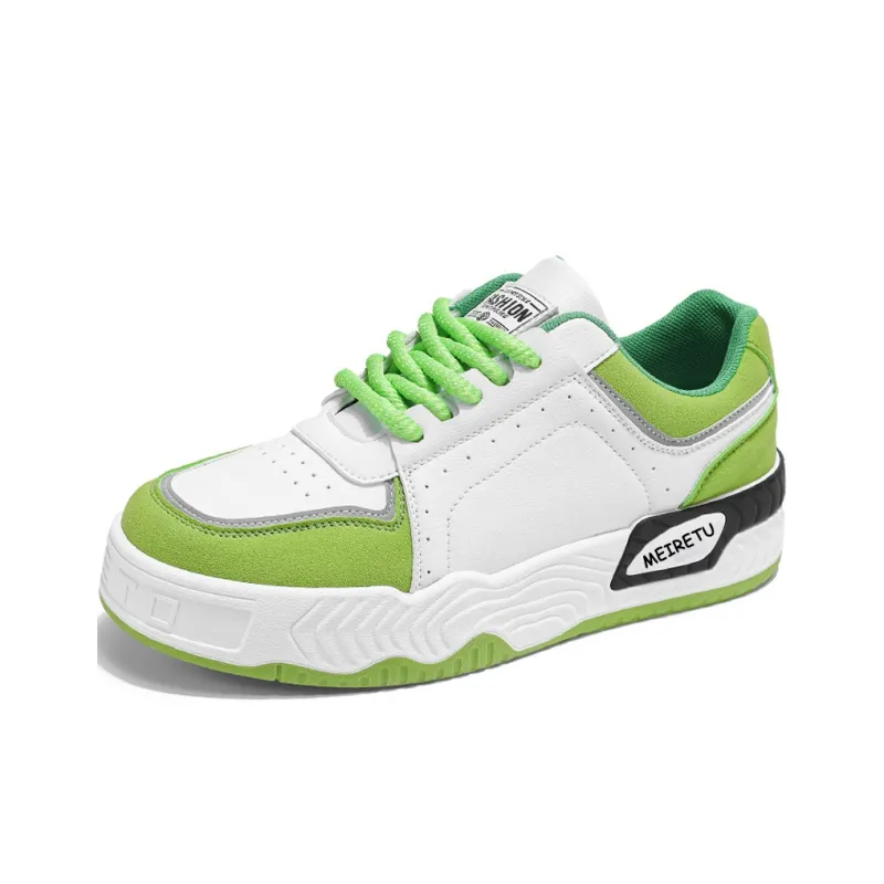 Meiretu Slip Resistant, Abrasion Resistant, And Balanced Low Top Skateboard Shoes Men's-1