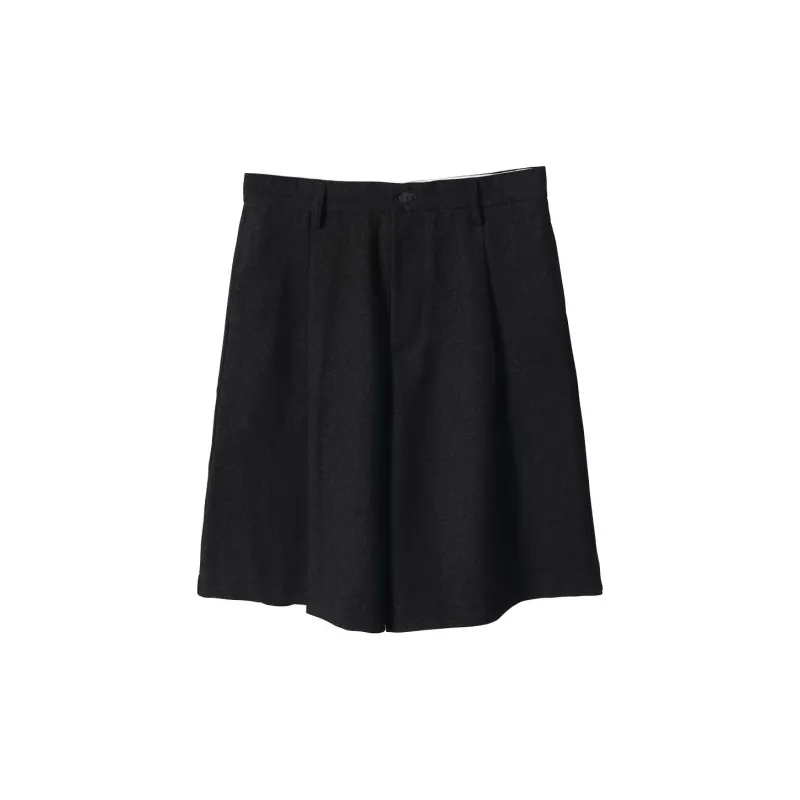 RAYSHOW Casual Shorts Men's Black-2