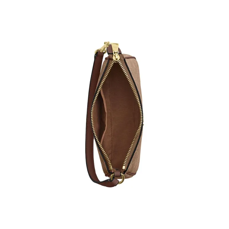 COACH Nolita Artificial Leather One Shoulder Handbag Trumpets Women's Brown Yellow & Brown-2