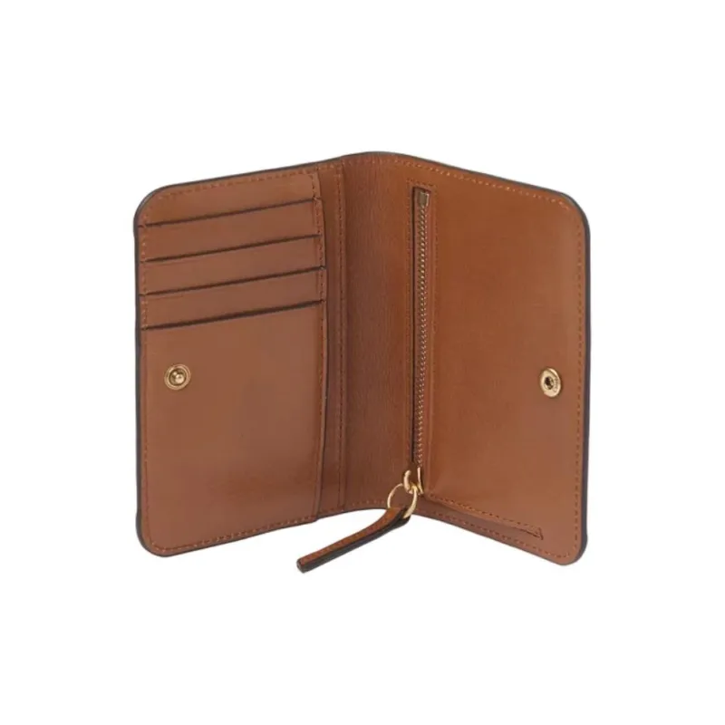 Chloe Shiny Calfskin Wallet Women's Clay Brown-3