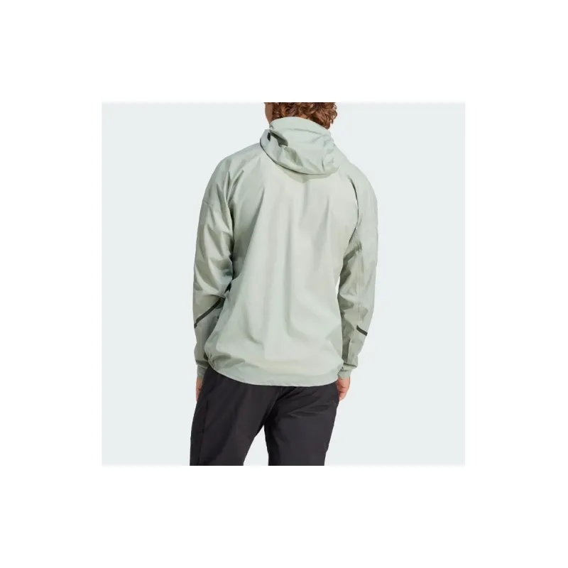 Adidas Terrex Xperior 2.5l Light Rain.Rdy Jacket Jackets Coats Men's Silver Green-4
