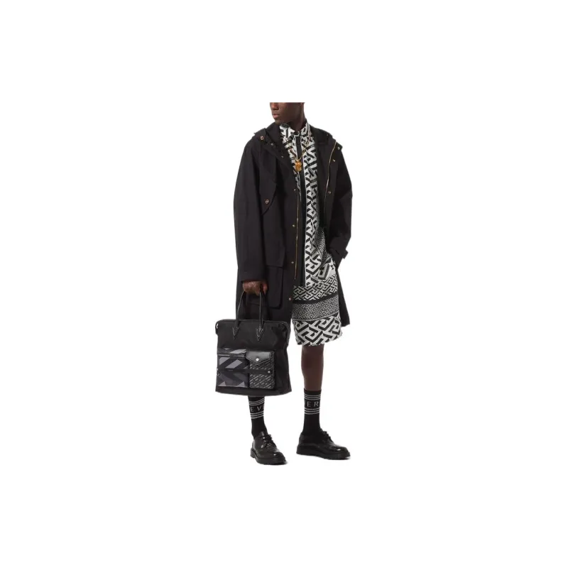 FANSIZHE VERSACE Shirt Men's Black-2