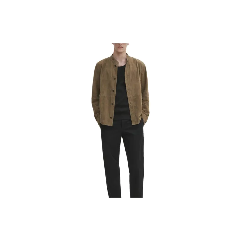 Massimo Dutti Jackets Coats Men's Olive Green-2