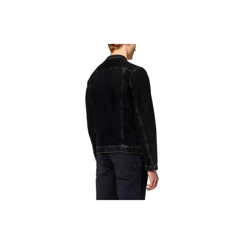 DIESEL D Glory Zipped Denim Moto Jacket-2