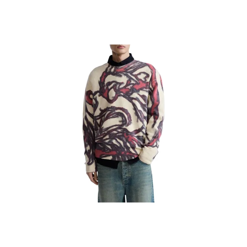 ZARA Year Of The Dragon Limited Series Sweaters Men White-2