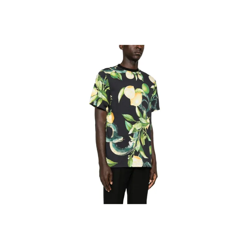 Roberto Cavalli Lemon print Cotton T shirt-3