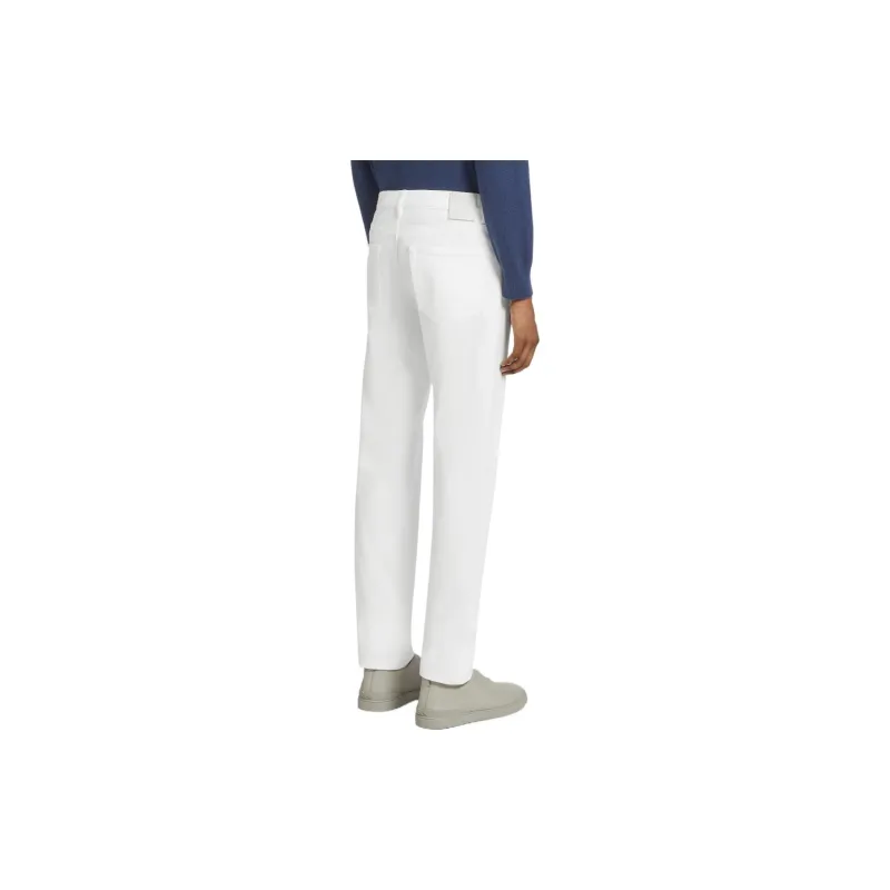 Ermenegildo Zegna Logo Patch Slim Cut Jeans-2