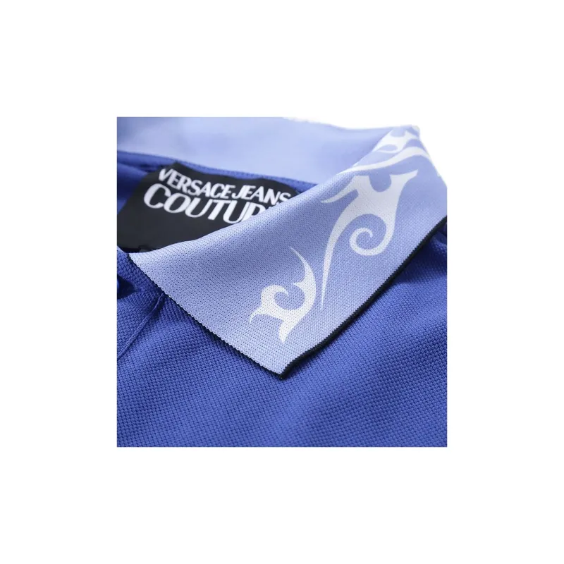 VERSACE JEANS COUTURE SS24 Polo Shirt Men's Blue-3