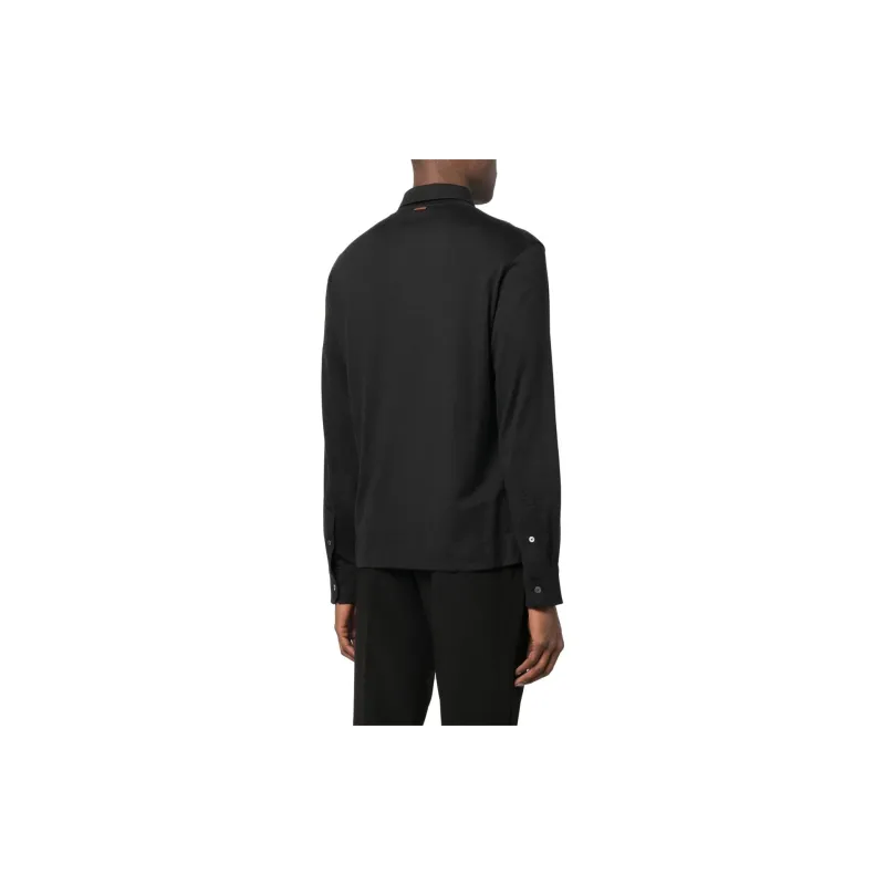 Zzegna Polo Shirts Men Black-2