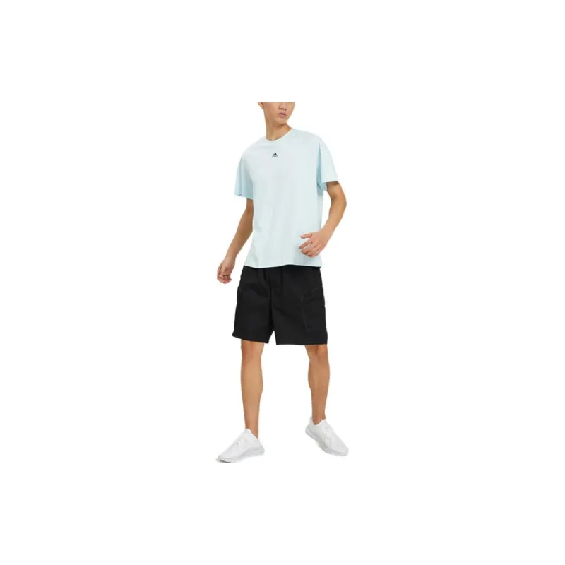 Adidas T Shirts Men Sky Blue-2