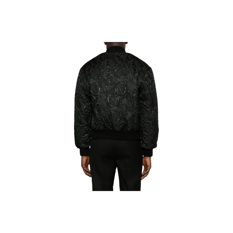 VERSACE Baroque Cloquet Zipped Bomber Jacket-3