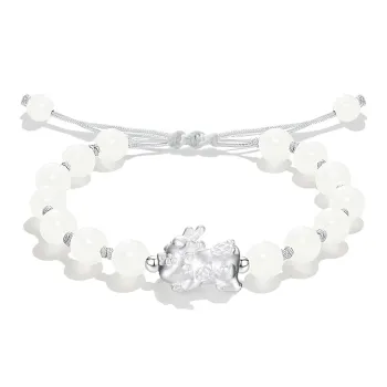 GUDS GAVE Colored Glaze Jade Bracelets Unisex