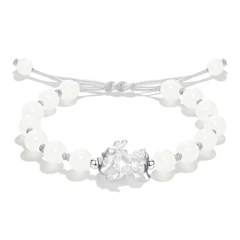 GUDS GAVE Colored Glaze Jade Bracelets Unisex-0