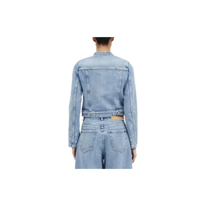 MM6 Maison Margiela Button Up Denim Jacket-2