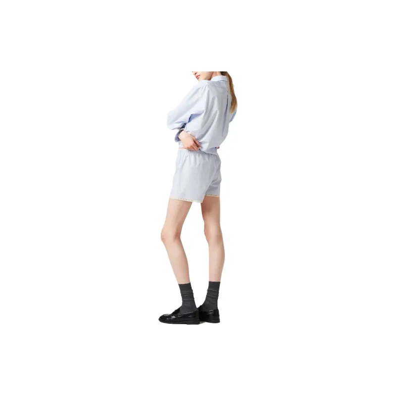 MIU MIU SS23 Casual Shorts Unisex Blue-4