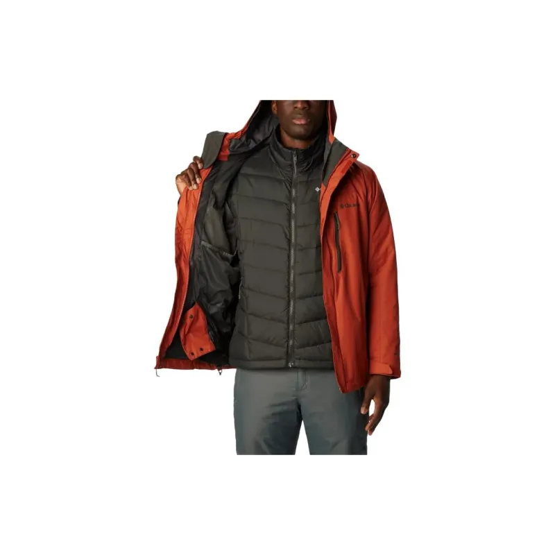 Columbia Windbreaker Jackets Men Orange-4
