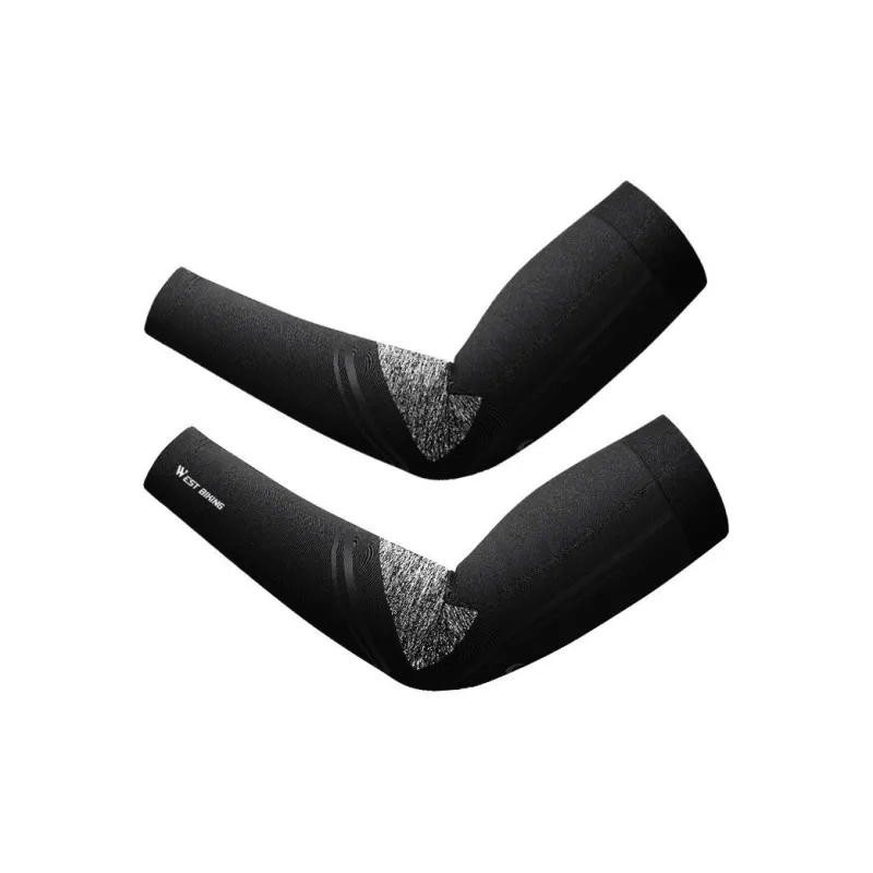 WEST BIKING Riding Equipment Cycling Arm Warmers Fall And Winter Outdoor Unisex Polyester Elastane Black-0