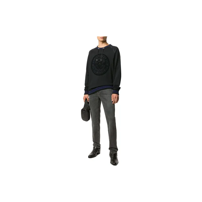BALMAIN Sweater Men's Blue Black-2