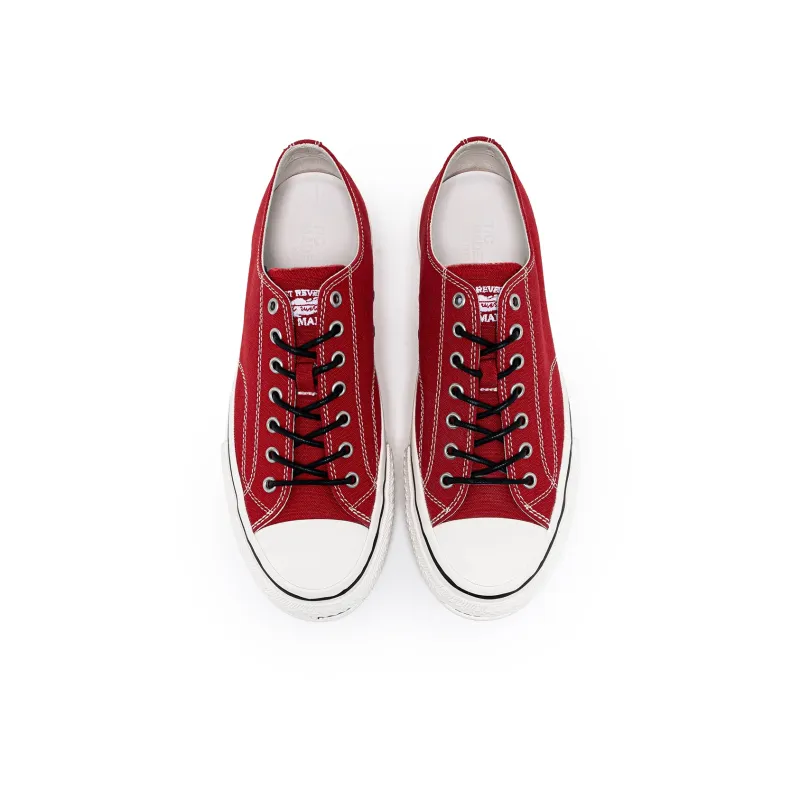 TC Wear-Resistant Low-Top Canvas Shoes Unisex Red-4