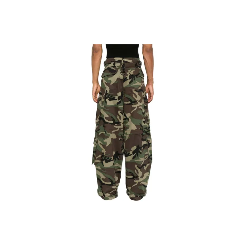 Vetements Camouflage print Wide leg Jeans-4