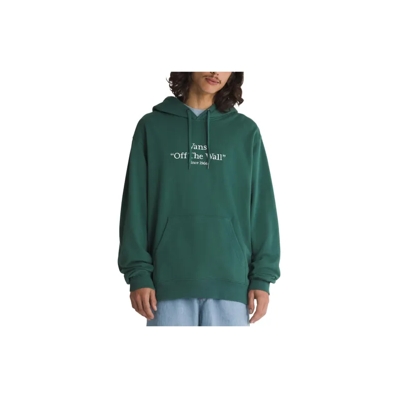 Vans Quoted Loose Pullover Hoodie Sweatshirt Men's Green-1