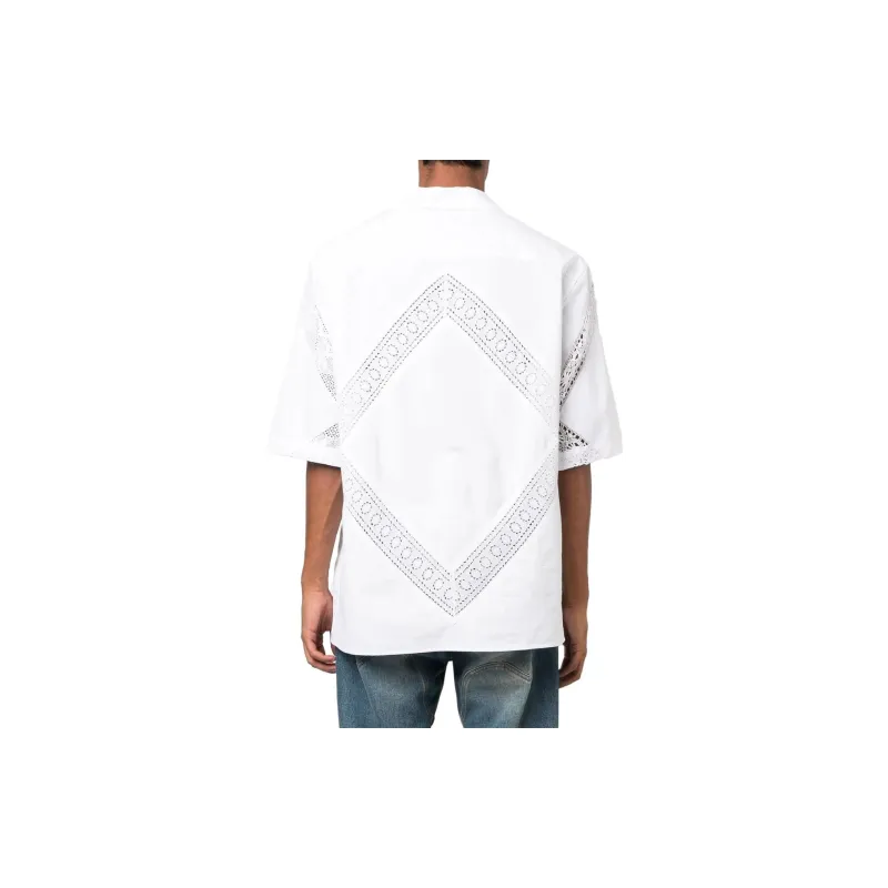 Marine Serre Shirts Men White-3