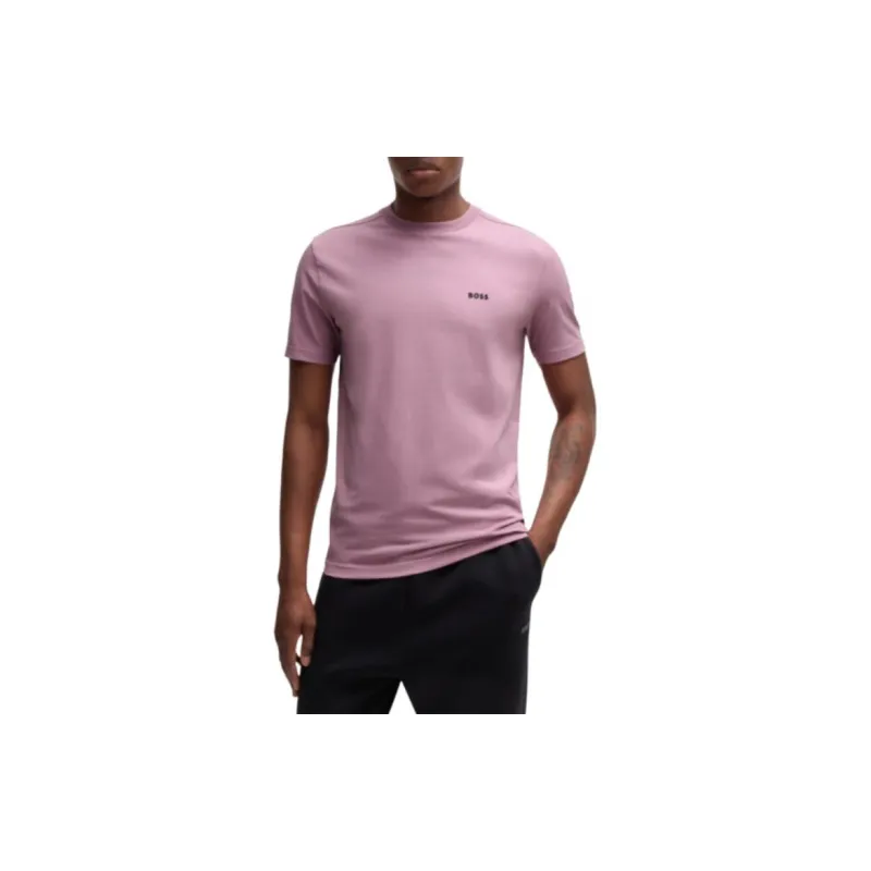 HUGO BOSS Logo embossed T shirt-1